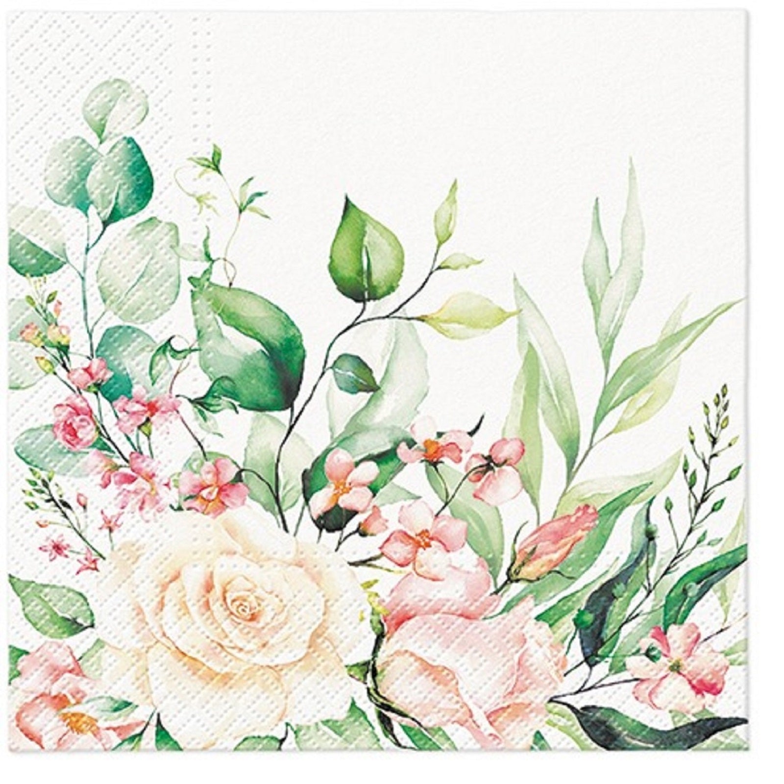 Flowers Paper Luncheon Napkins 20 Pack #5216