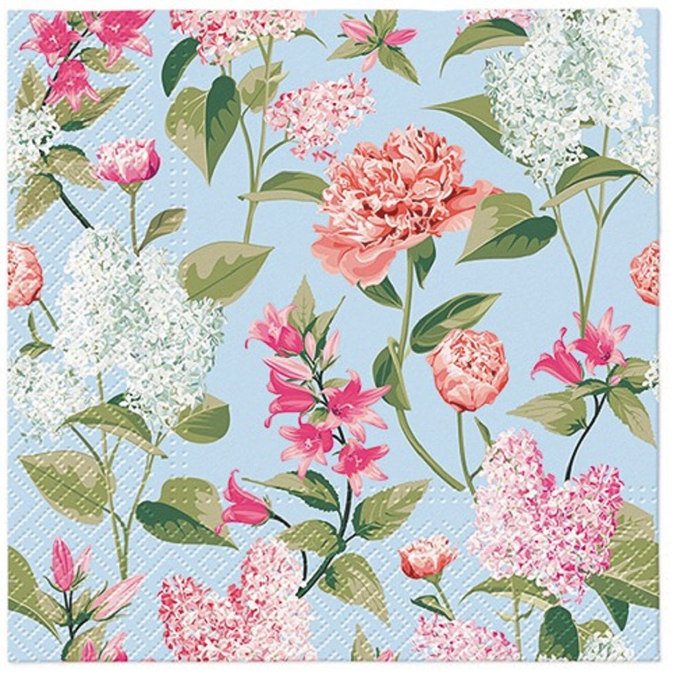 Flowers Paper Luncheon Napkins 20 Pack #5219