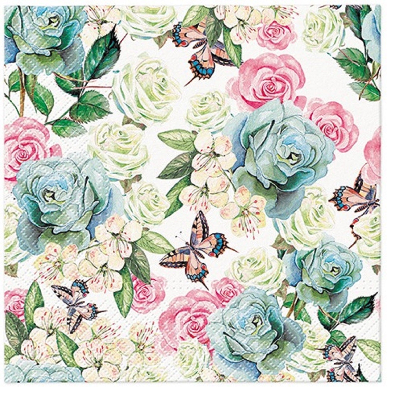 Flowers Paper Luncheon Napkins 20 Pack #5223