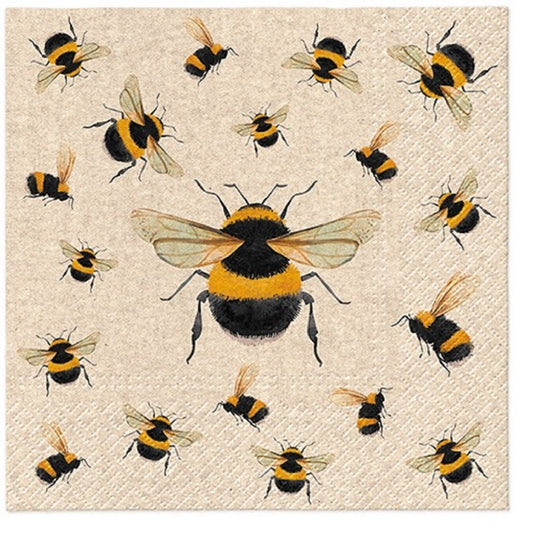Bees Paper Luncheon Napkins 20 Pack #1071