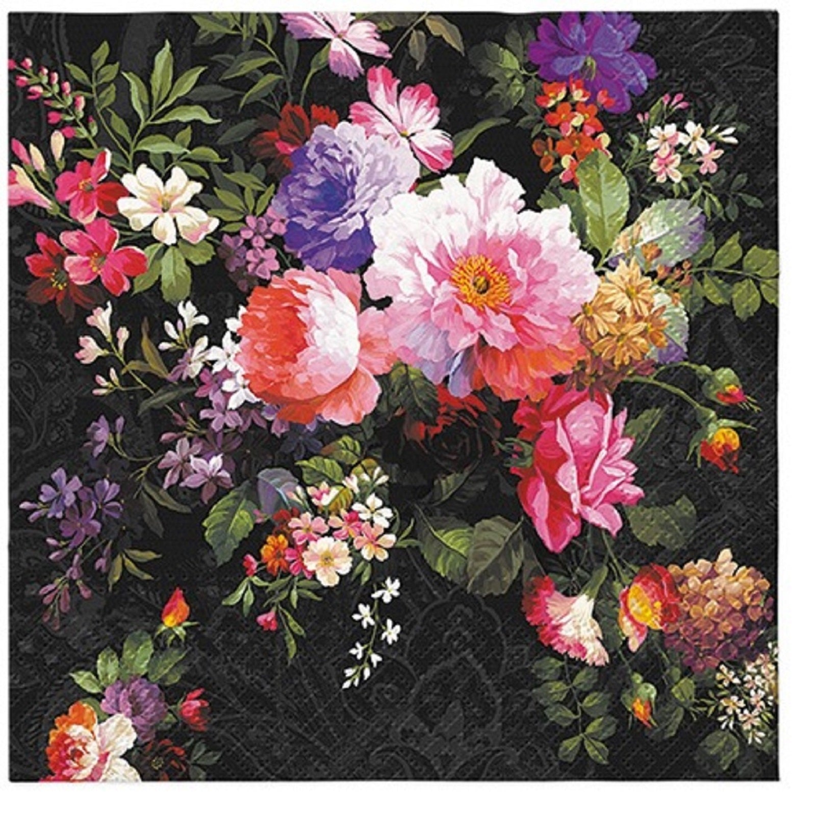 Flowers Paper Luncheon Napkins 20 Pack #5202
