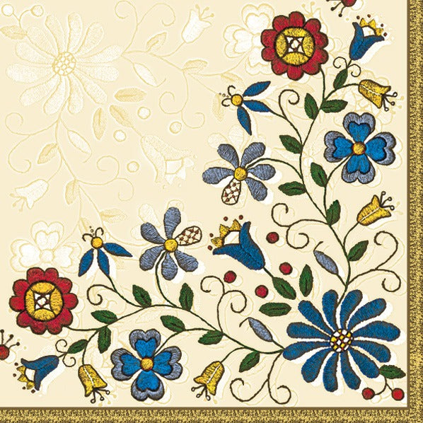 Flower Paper Luncheon Napkins 20 Pack #5280