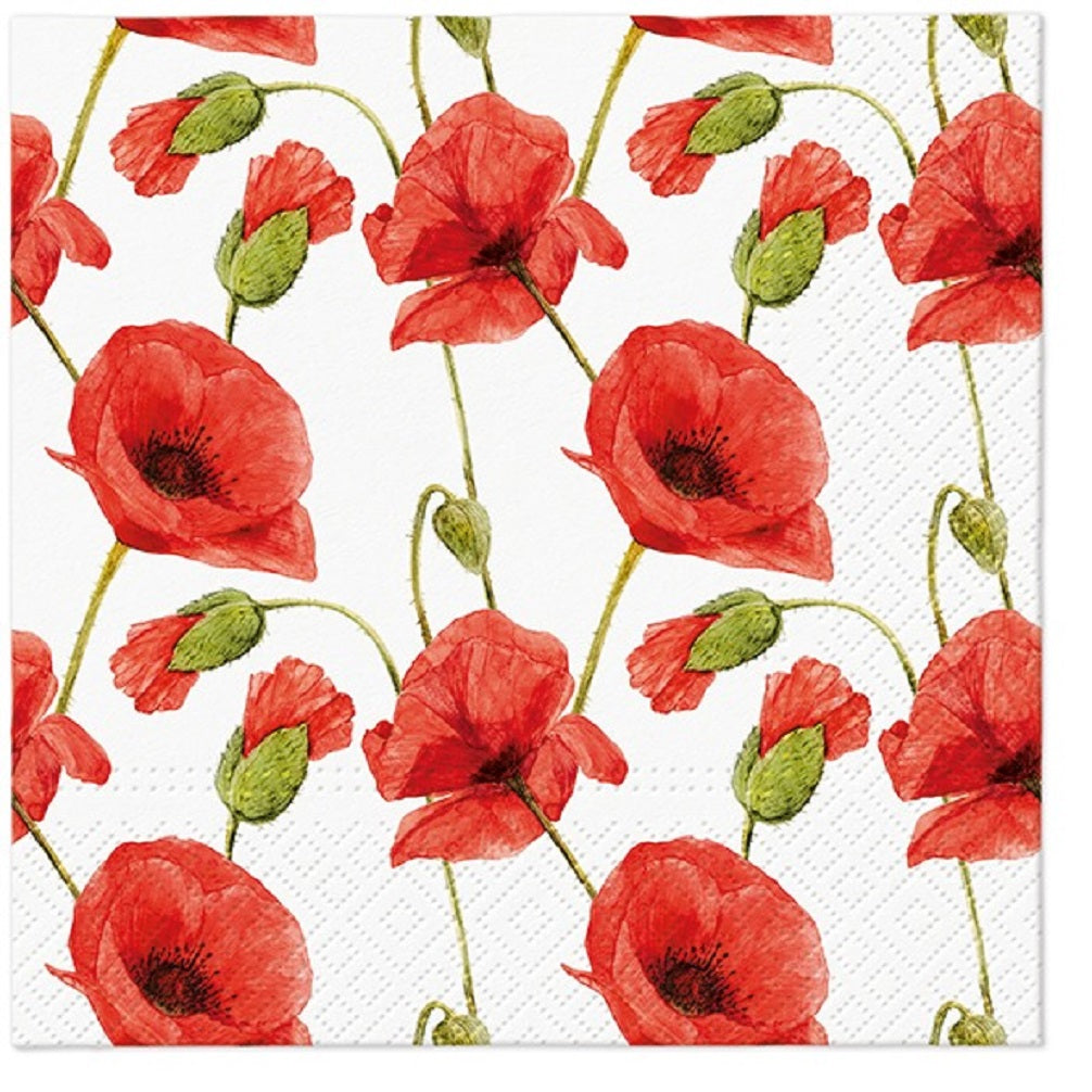 Flower Paper Luncheon Napkins 20 Pack #5237