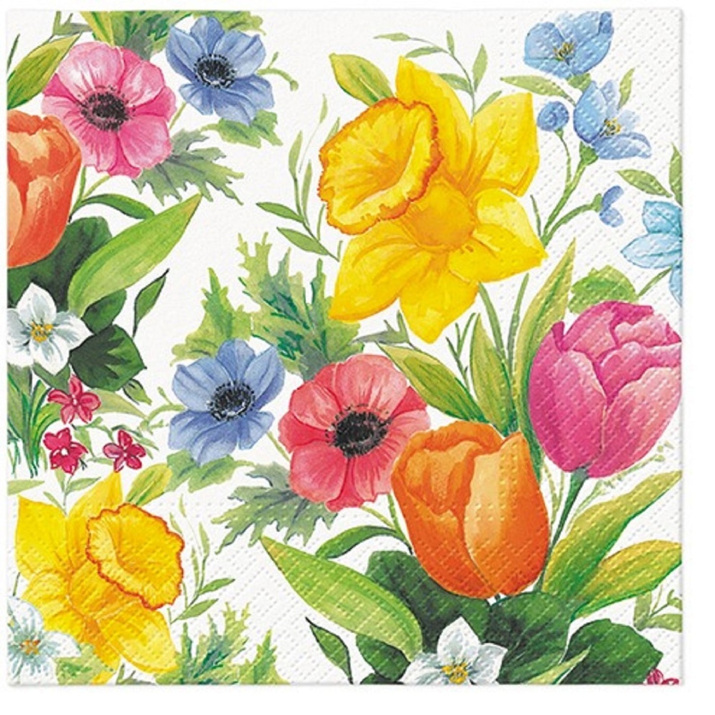 Flowers Paper Luncheon Napkins 20 Pack #5205