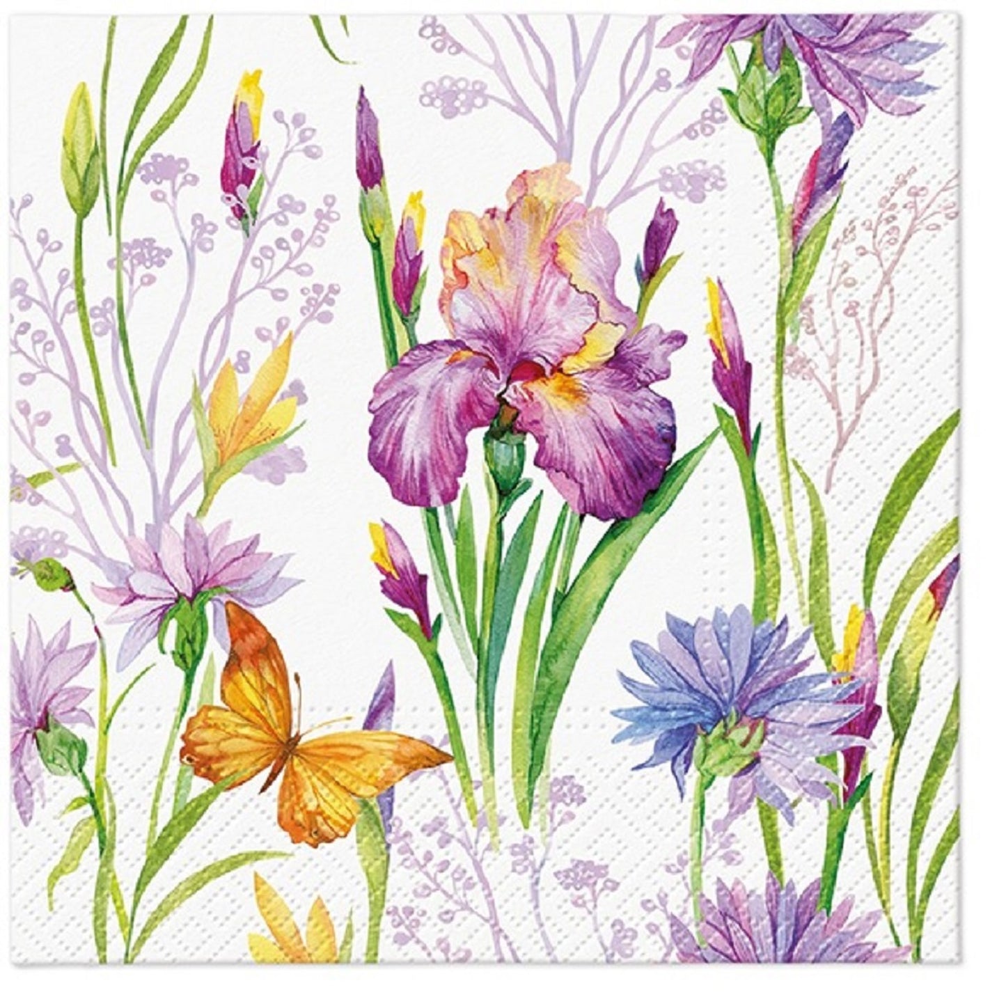 Flowers Paper Luncheon Napkins 20 Pack #5209