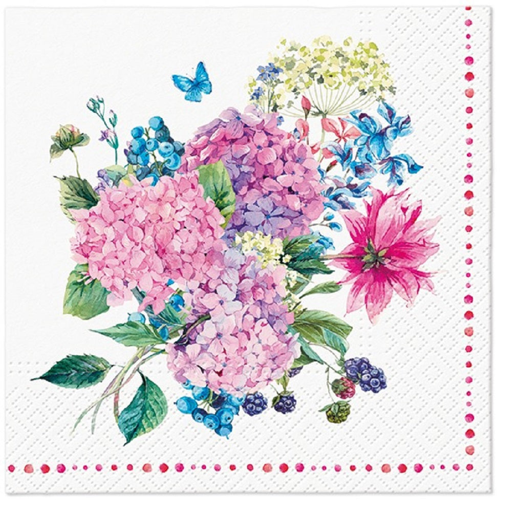 Flower Paper Luncheon Napkins 20 Pack #5241