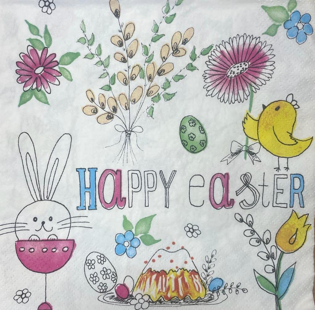 Easter Paper Luncheon Napkins 20 Pack #3047