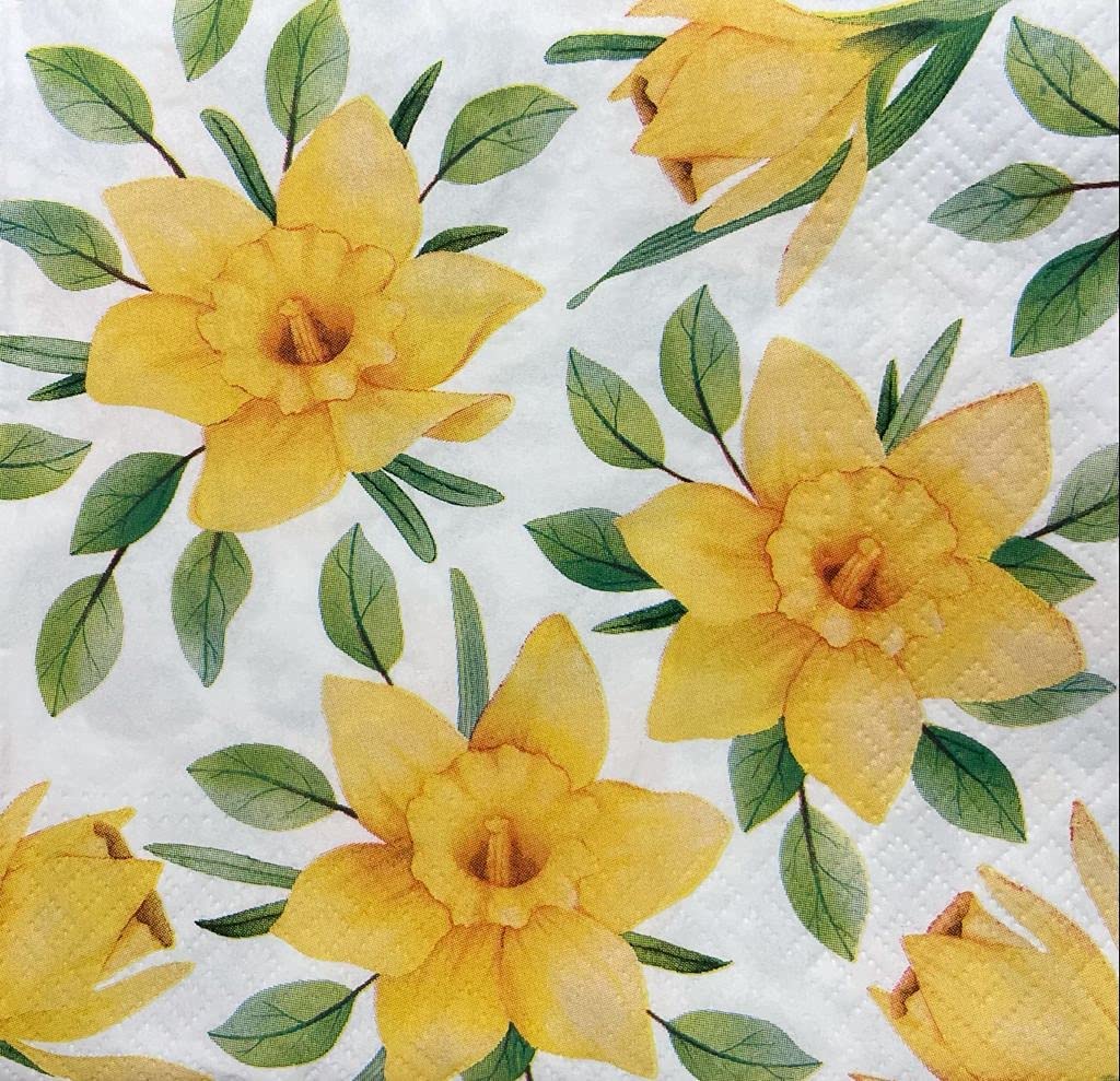 Flowers Paper Luncheon Napkins 20 Pack #5119