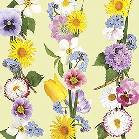 Flowers Paper Luncheon Napkins 20 Pack #5048