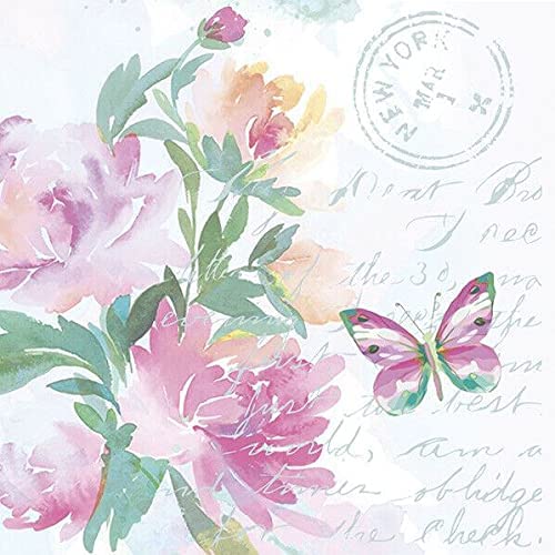 Flowers Paper Luncheon Napkins 20 Pack #5103