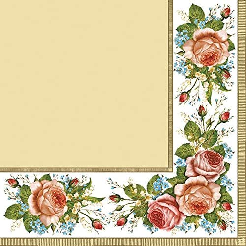 Flowers Paper Luncheon Napkins 20 Pack #5099