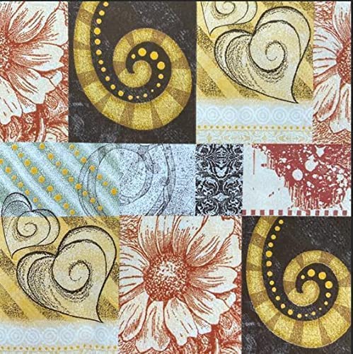 Flowers Paper Luncheon Napkins 20 Pack #5191