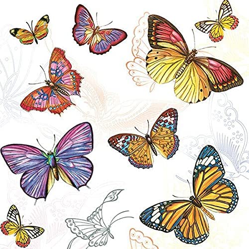 Butterfly Paper Luncheon Napkins 20 Pack #1042