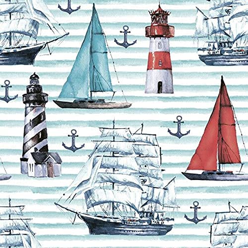 Ships Paper Luncheon Napkins 20 Pack #6056