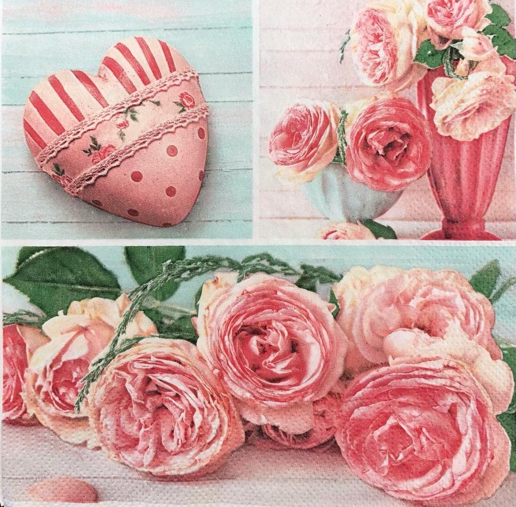 Flowers Paper Luncheon Napkins 20 Pack #5156