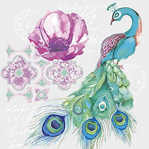 Peacock Paper Luncheon Napkins 20 Pack #1063