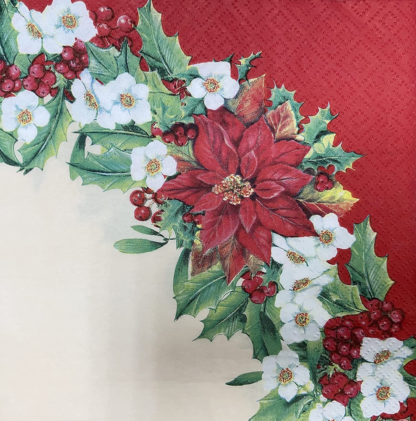 Poinsettia Paper Luncheon Napkins 20 Pack #2152