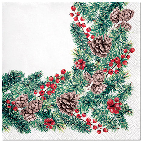 Poinsettia Paper Luncheon Napkins 20 Pack #2148
