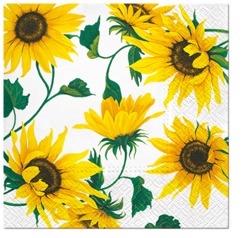 Flowers Paper Luncheon Napkins 20 Pack #5077