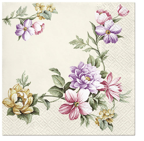 Flowers Paper Luncheon Napkins 20 Pack #5132