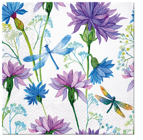 Flowers Paper Luncheon Napkins 20 Pack #5034