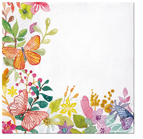 Flower Paper Luncheon Napkins 20 Pack #5035