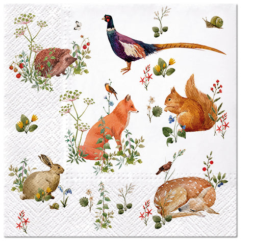 Animal Paper Luncheon Napkins 20 Pack #1015