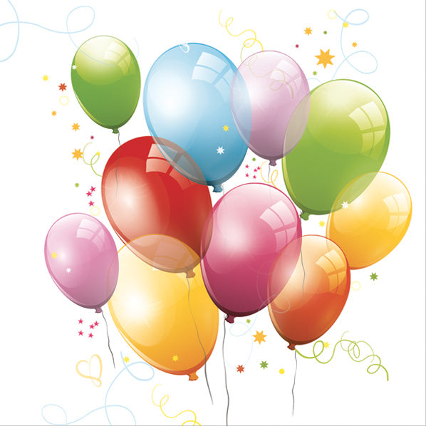 Balloons Paper Luncheon Napkins 20 Pack #6061