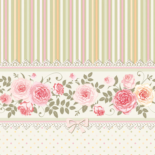Roses Luncheon Napkins 20 Pack #5122
