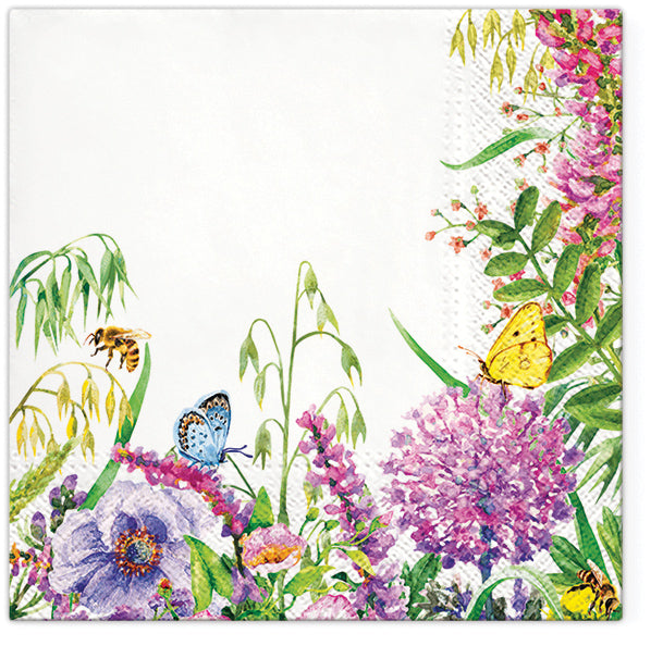 Flowers Paper Luncheon Napkins 20 Pack #5111