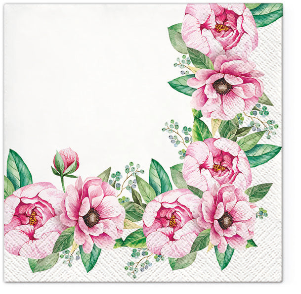 Flower Paper Luncheon Napkins 20 Pack #5012