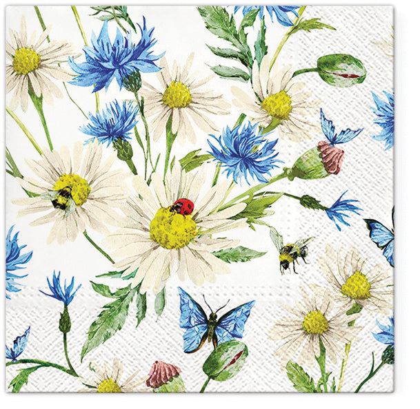 Flower Paper Luncheon Napkins 20 Pack #5021