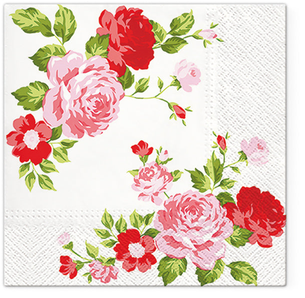 Flowers Paper Luncheon Napkins 20 Pack #5138