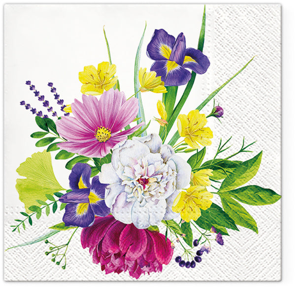Flowers Paper Luncheon Napkins 20 Pack #5118